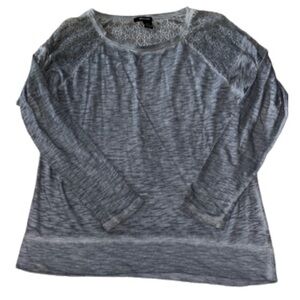 DKNY jeans gray long sleeve top size M